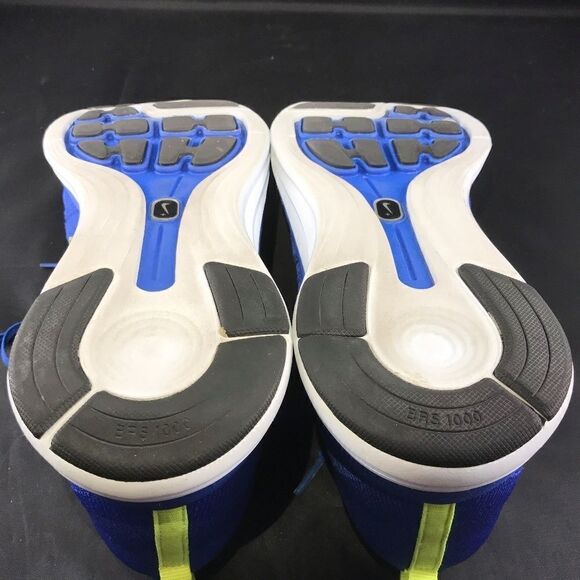 Excellent NIKE Flyknit Lunar 1 Royal Blue Yellow 12.5 US 47.5 EUR - Picture 3 of 11